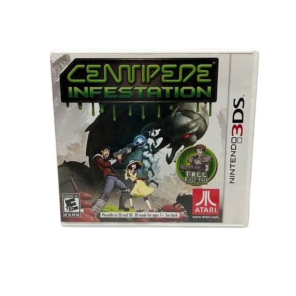 Centipede: Infestation (Nintendo 3DS) Original CASE & MANUAL ONLY - **No Game** - Picture 10 of 10